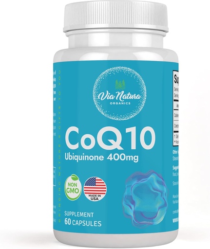 [BRSROBA5BANR62DF] CoQ10 Ubiquinone 400mg | Supplement | 60 Kapseln