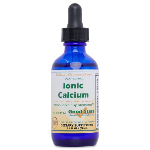 [BRSWGYYKBB5R4ALP] Good State | Natural Ionic Calcium | Liquid Concentrate | Nano Sized Mineral Technology | Professional Grade Dietary Supplement | Supports Healthy Bones, Tendons & Ligaments | 1.6 Fl oz Bottle (50 mL)