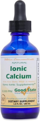 [BRSWGYYKBB5R4ALP] Good State tención Natural Ionic Calcium ← Concentrate Líquido Silencio Nano Sized Mineral Technology ← Grado profesional Suplemento dietético Silenciosos Huesos saludables, Tendons & Ligamentos  1.6 Fl oz Bottle (50 mL)