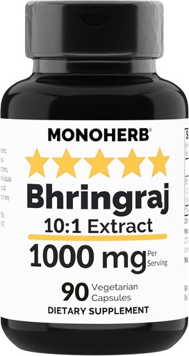 [BRSROGQQCQIQOGYY] MONOHERB Bhringraj kivonat 1000 mg - 90 Vegetáriánus kapszula