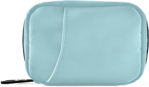 [BRSRMZAPOEJQ4H3A] Naanle pil Box 7 dagen pil geval Travel pil Organizer tas rits draagbare wekelijkse geval Compacte grootte vitamine supplement houder, Solid Color Sky blauw 4,6 x 3,14 x 1,88 Inch 1,0 Tel 0,12 kg