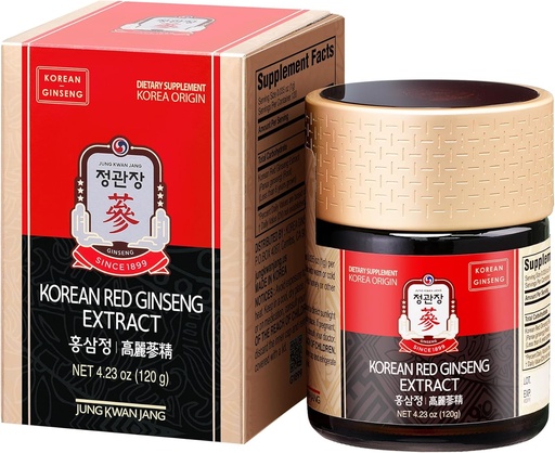 [BRSWIGAPAIFBEELA] CheongKwanJg KGC [Koreański Czerwony Ginseng koncentrat ekstrakt 120g] 100% 6- Roczny Premium Koreański Ginseng Roots, Immune System Booster, Energy Stamina, Przeciwutleniacze Zdrowa pamięć, krążenie krwi