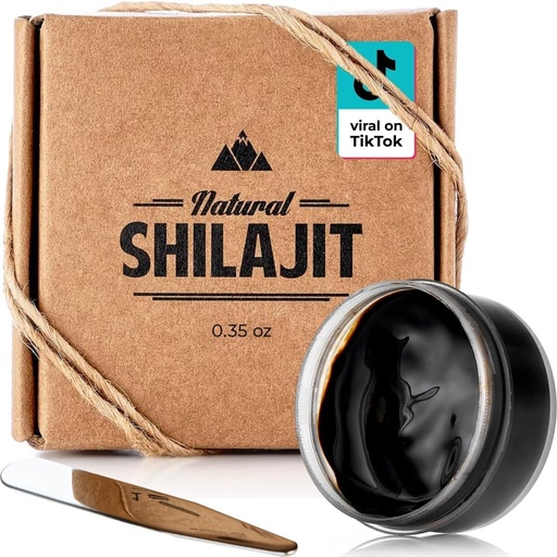 [BRSWIBQMCMDWCDLM] NATURAL SHILAJIT Resin - Shilajit pentru barbati si femei cu acid fuzilic si minerale Trace, Nutrienti pe baza de plante pentru energie, Suport imun si Resin vitalitate