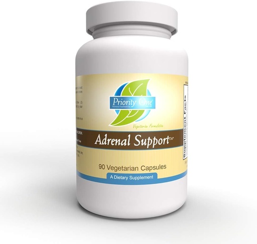 [BRSWGZQLOYHWA2Y6] Priority One Vitamins Adrenal Support 90 Capsules Vegetarian Adrenal Support