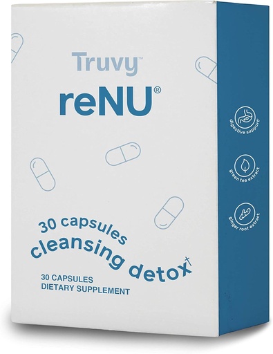 [BRSWYAIECIIR6GQ6] Truvy Renu Detox | 30 Count | Digestive Support Capsules | Supports Gut Balance & Natural Elimination | Plant-Based Formula for Internal Cleanse & Wellness