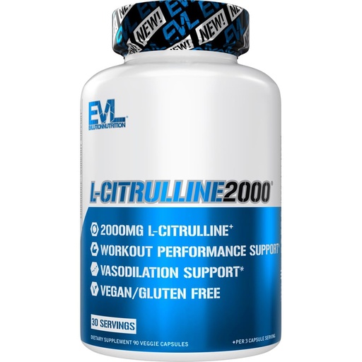 [BRSWYY36OENQA3A4] Evlution L-Citrulline2000 Nitric Oxide Supplement for Men Nutrition High Strength L Citrulline Capsules for Enhanced Muscle Strength Recovery and Intense Pumps - Plant Based Nitric Oxide Booster