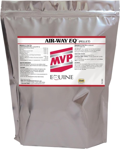 [BRSWGAYEPIOQECDA] MVP Air- Way EQ (10lb) Mendukung Fungsi Lung Sehat dan Dukungan Alergi Seasonal dalam Kuda