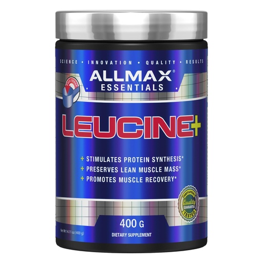 [BRSWI2Q3CYOBYCDA] ALLMAX LEUCINE - 400 g - Stimulates Protein Synthesis, Preserves Lean Muscle & Promotes Recovery - 80 Servings