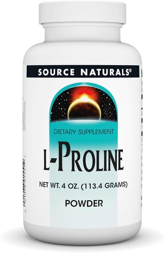 [BRSWIYT7CYGQE3T6] Source Naturals L-Proline Powder - 4 Ounce