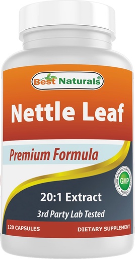 [BRSRAYYFCF4GEE35] Best Naturals Nettle Leaf 20:1 Extract (250 mg) - 120 Capsules
