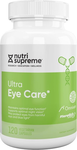 [BRSWIYARBRYRW2T4] Nutri Supreme Research Ultra Eye Care with Lutein for Eye Health and Wellness, 120 Vegetarian Capsules, Kosher