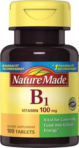 [BRSWIYYOOQMACEL6] Nature Made Vitamin B1, 100 Count (Pack of 6)