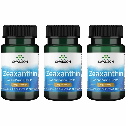 [BRSWGZIBDIPQ4FY6] Swanson Zeaxanthin 4 Milligrams 60 Sgels (3 Pack)