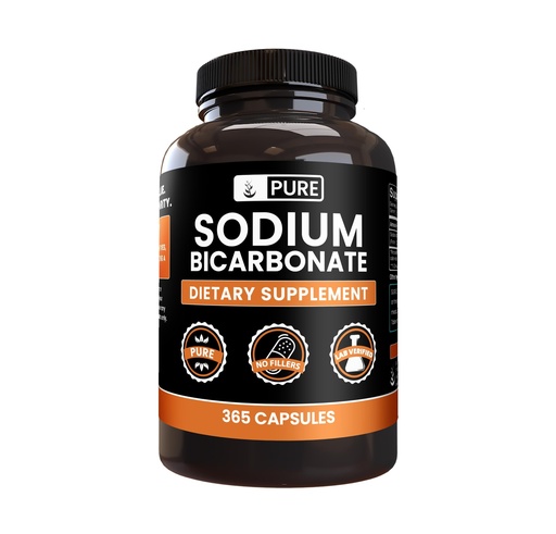 [BRSW2ZIHARYWYCTU] Pure Original Ingredients Sodium Bicarbonate (365 Capsules) No Magnesium Or Rice Fillers, Always Pure, Lab Verified