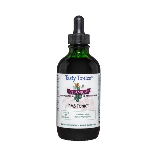 [BRSWKG32CIDBWELA] Vitanica PMS Tonic, Premenstrual Support and Relief, Saint Johns Wort, Dong Quai, Chaste Tree Berry, Wild Yam and More, Vegan, 4 Ounce
