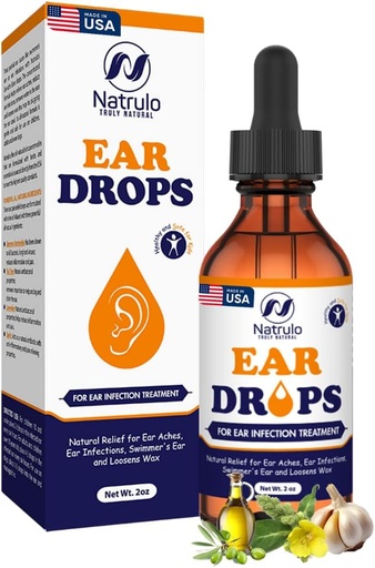[BRSRMCA5OUMWYCL6] Natural Ear Drops for Ear Infection – Herbal Eardrops for Adults, Children & Pets – Soothes Discomfort, Ear Aches, Itchy Ears, Swimmer's Ear, & Loosens Wax – Kids Safe Ear Oil Made in USA (2 Oz)