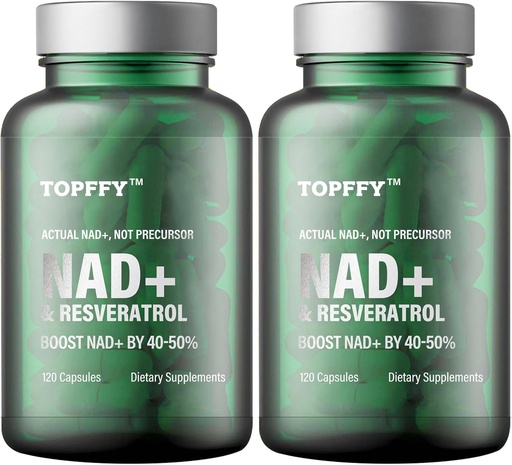 [BRSRAEI7AACB6YDD] NAD+ & Resveratrol Supplement, 240 Softgels NAD+ Suplemento de aumento para Max Absorção para suporte de defesa de envelhecimento de energia celular