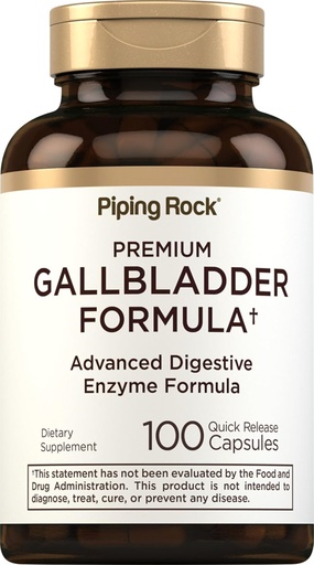 [BRSROAYEBF4GK3DB] Piping Rock Gallbladder Suplemento  100 Capsules ← Advanced Digestive Enzyme Complete Formula for Men ' Women ← Non-GMO &amp; Gluten Free
