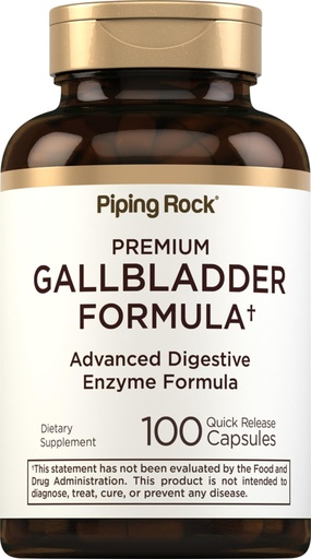 [BRSROAYEBF4GK3DB] Piping Rock Gallbladder Supplement | 100 Quick Release Capsules | Advanced Digestive Enzyme Complete Formula for Men & Women | Non-GMO & Gluten Free