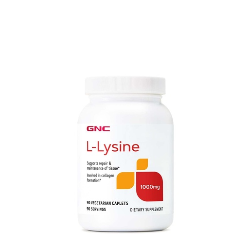[BRSWIEITOECACADM] GNC L-Lysine 1000mg - 90 Vegetarian Tablets