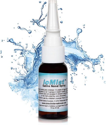 [BRSW2FQ5BYMQEYAZ] ioMist Saline Nasal Spray with Molecular Iodine Preservative; Cleaner & Nasal Flush System for Adults & Children 12+