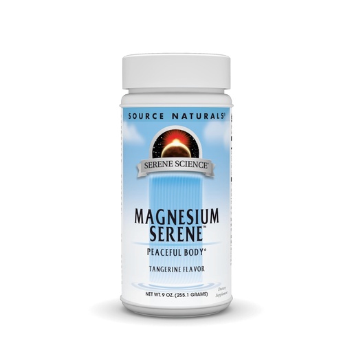 [BRSWIYL4OZ5QGDLI] Source Naturals Serene Science Magnesium Serene, Peaceful Body*, Tangerine Flavored - 9 Ounce Powder