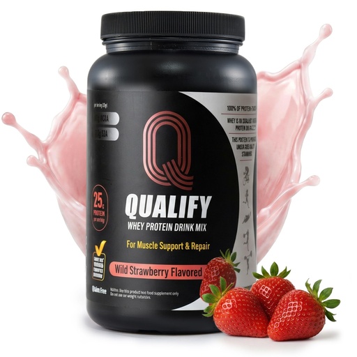 [BRSROYANAQOQKDIU] Strawberry Whey Protein Powder. 25g Protein Shake for Post Workout Recovery, Smoothie & Baking. Gluten & Sugar Free, Highly Kosher, Essential Amino Acids (5.5g BCAA, 2.7g Leucine), 1.65lbs 23 Servings