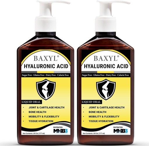 [BRSWIG3ZAQFWCFT4] BAXYL Liquid Hyaluronan Acid Supplement for Joint Relief - 6 oz.(Pack of 2)