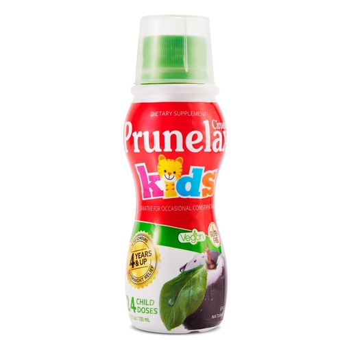 [BRSWG2T6BEHREHLD] Prunelax Ciruelax Regular Strength Liquid Laxative for Kids - Gentle Relief for Occasional Constipation, Senna Extract, Vegan & Gluten-Free, Fast-Acting Overnight Relief - 4.05 fl oz