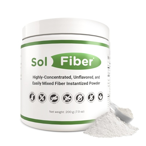 [BRSRMCANBB4GC2TU] SolFiber Prebiotic Powder Supplement, Non-GMO Alternative to Fiber Gummies, Supports Digestive Health, Easy-to-Mix and Highly-Concentrated Fiber Powder, 7 Ounces, 60 Servings