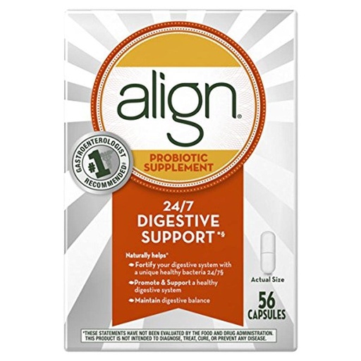 [BRSWGFTRB4DRQCTZ] Align Probiotic, Probiotics for Women and Men, Daily Probiotic Supplement for Digestive Health, #1 Recommended Probiotic by Doctors and Gastroenterologists, 56 capsules