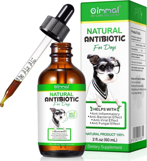 [BRSRAEABARYGM23P] Generic Antibiotics for Dogs, Dog Antibiotics, Dog Supplies Antibiotics, Natural Dog Antibiotics Supports Dog Allergy and Itch Relief, Dog Multivitamin for Pets-60ml / 2 Fl Oz