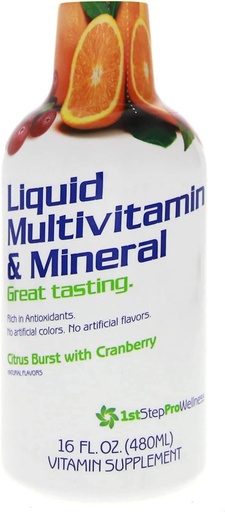 [BRSWI2QKC4IBUDDC] 1st Step for Energy Vedel Multivitamiin & Mineral Citrus Burst 16 fl oz (1 pt) 473 ml