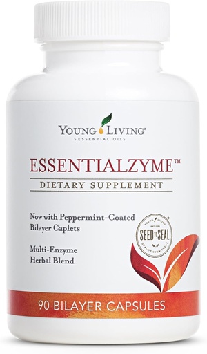 [BRSWIY33BZ4AAFAV] Young Living Essentialzyme - 90 Capsules | Multi-Enzyme Formula | Stimulates Enzyme Activity | Supports Digestive Health for Optimal Digestion | Keto-Friendly | Dietary Supplement