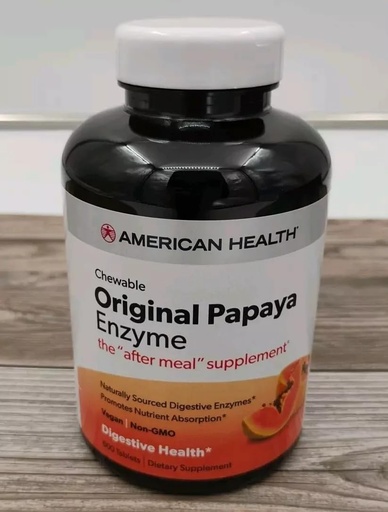 [BRSWIE33AYIBUGTM] American Health, Super Papaya Enzyme Plus, 600 Count