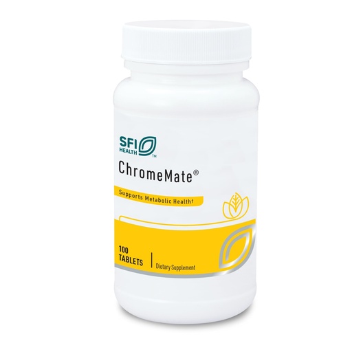 [BRSWIGA7DIGRG23Y] Klaire Labs SFI Health Chromemate - Chromemate Chromium Polynicotinate 200mcg Supplement - Bioavailable Form of Chromium with Niacin - Hypoallergenic (100 Tablets)