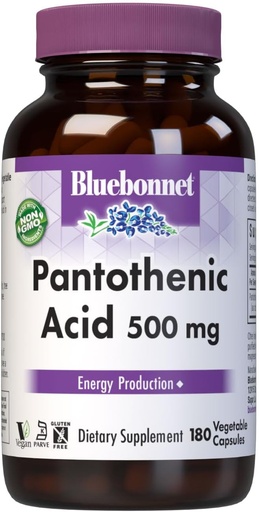 [BRSWIYQAO4EBE2IV] Bluebonnet Pantothenic Acid 500 mg