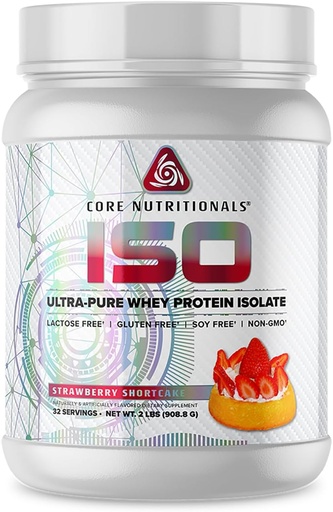 [BRSWYED5OZ6AI2T7] Jádro Nutriční látky Iso Whey Protein izolát 124; Laktosa, gluten, & Soy zdarma 124; 100% Mikro filtrovaný, studená lisovaná 124; 25g protein 124; 2 libry (jahodový koláč)