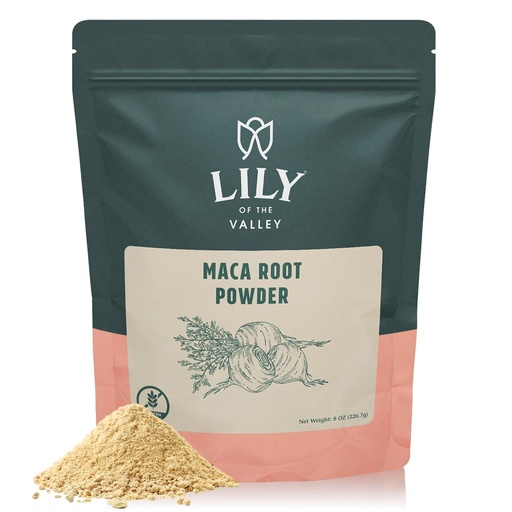 [BRSROA3QBAAW23DA] Lily of the Valley Maca Root Powder - Great Superfood for Breakfast, Smoothies & Baking - Premium Grade - Gelatinized for Easy Digestion - Vegan & Gluten-Free - Packed in Resealable Pouch (8oz, 226g)