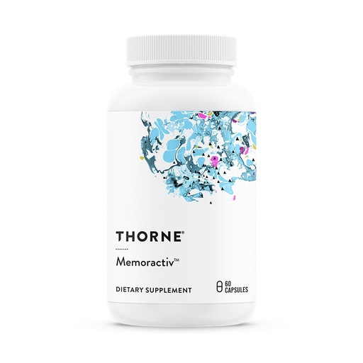 [BRSWI2TZBZYRMCQV] THORNE - Memoractiv - Nootropic Brain Supplement for Focus, Cognitive Function, Creativity & Concentration* - Ashwagandha, Caffeine, Acetyl-L-Carnitine & More - Gluten-Free, Dairy-Free - 60 Capsules