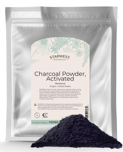 [BRSRO2Q6AR5AAAAU] Starwest Botanicals Activated Charcoal Powder, 2 Pounds
