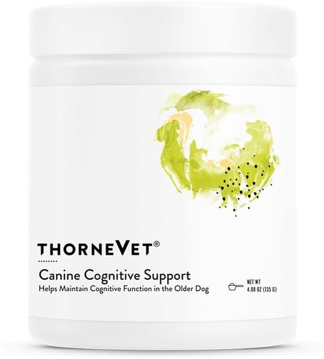 [BRSROBQ3CAGR6D36] ThorneVet Canine Cognitive Support Powder for Dogs - Great Tasting Health Supplement with B Vitamins and Antioxidants to Support The Brain Health of Your Senior Dog - 90 Scoops