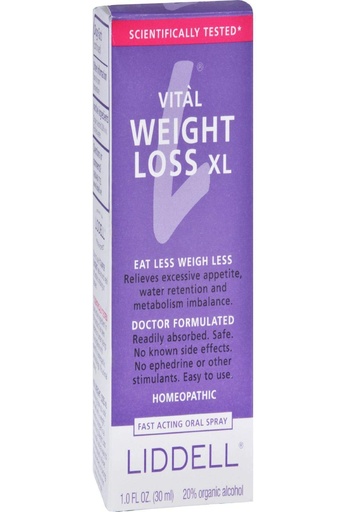 [BRSWIYQPB4ABGFTK] Liddell Homeopathic Weight Loss Formula, X-Large, 1 Fluid Ounce