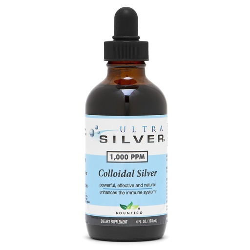 [BRSWIGA4PMHQOFD6] Ultra Silver® Colloidal Silver | 1,000 PPM, 4 Oz (118mL) | Mineral Supplement | True Colloidal Silver - with Dropper