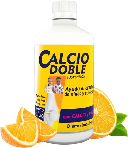 [BRSROBA2BABR43TP] Calcio Doble con Calcio y Fósforo пара Niños y Jóvenes, 11.5 fl oz