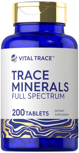 [BRSROZD2BNYBSAD4] Carlyle Trace Minerals | 200 Tablets | Full Spectrum Supplement | Non-GMO & Gluten Free Complex | by Vital Trace