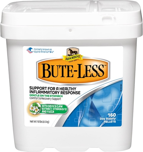 [BRSWGFA2OQBWCE3A] Absorbine Bute-Less Comfort & Recovery Support Supplement, Provides Long-Term Comfort, Gentle on Stomach, Includes Devil’s Claw, Vitamin B-12, Yucca, 10 lb / 160 Day Supply