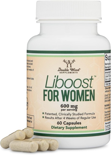 [BRSROZQYA4IAAEYU] Libido Booster naisille - Liboost (Damiana Leaf Extract) on patentoitu ja kliinisesti tutkittu Libido tuki naisille (Nopea toiminta - Kliiniset tulokset vain 4 viikkoa päivittäisen käytön) Double Wood