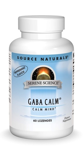 [BRSWIYTYCUPQGCYV] Source Naturals Serene Science, GABA Calm Quick Dissolving Peppermint Flavor* - 60 Lozenges
