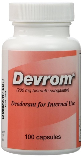 [BRSWIZ36BEGWMELO] DIVROME 200mg Capsues (internal Deodorrant) - หลอด เลือด แดง 100 หลอด